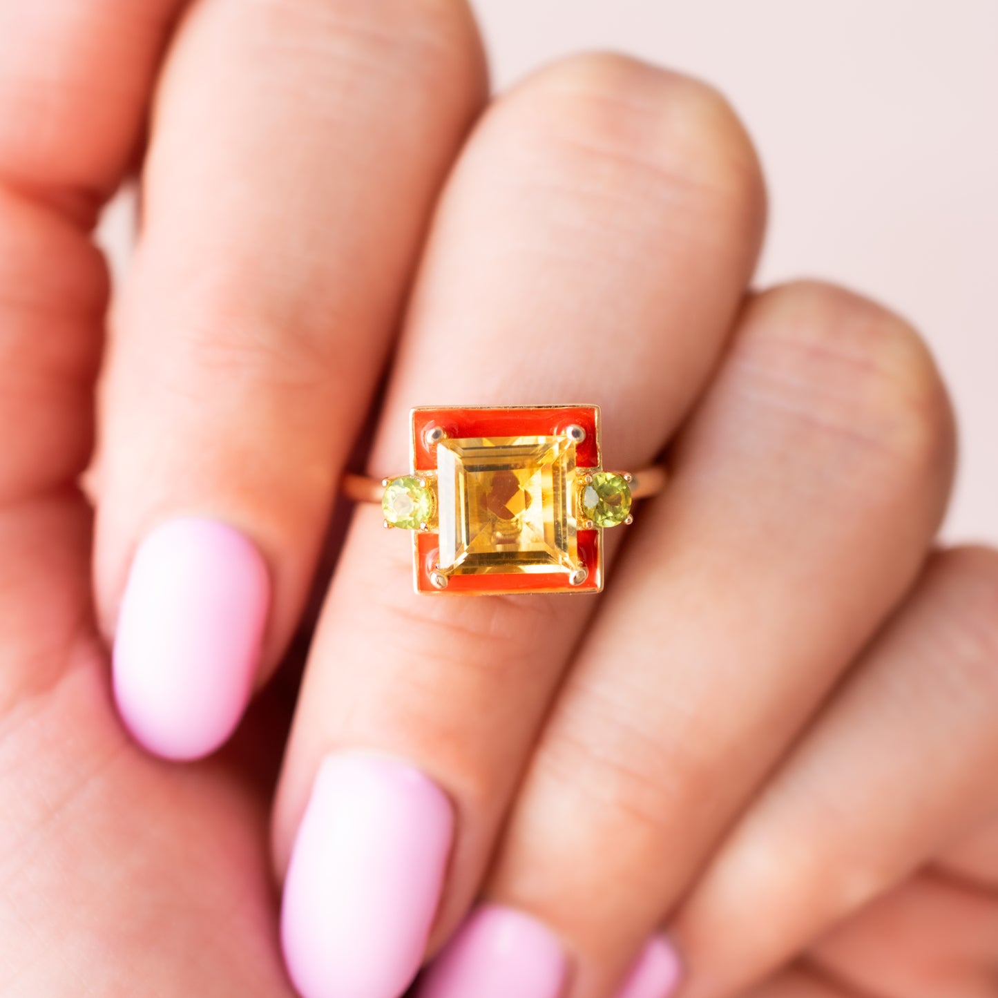 Anillo Candy Citrino