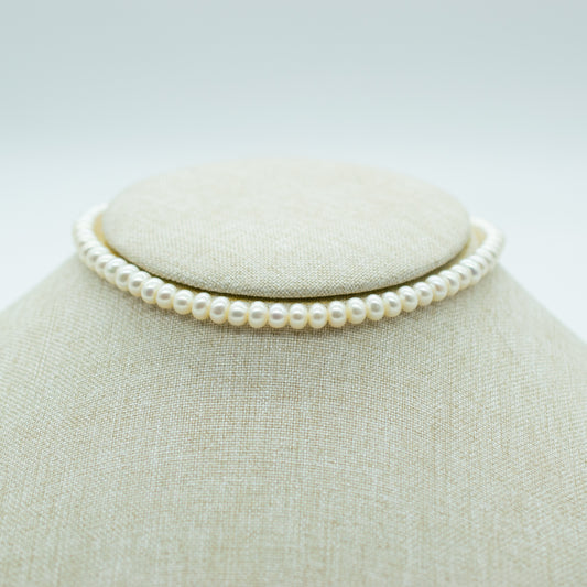 Collar choker de perlas