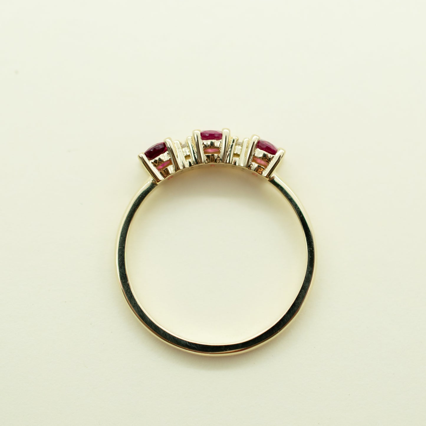 Anillo turmalinas rosa